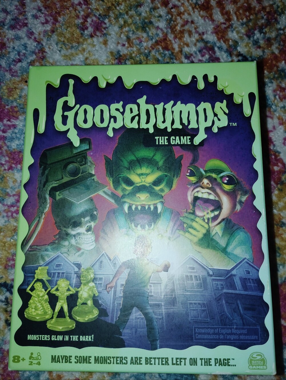 Goosebumps The Game Board Game By Spin master 🆕 Glow In Dark Game Pieces